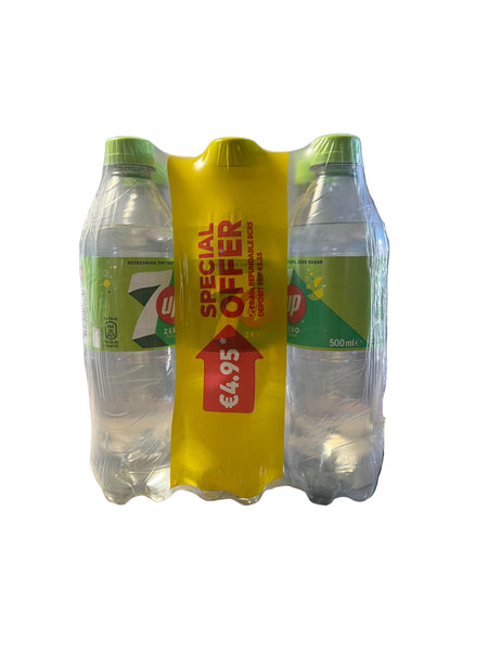7up Zero 50cl 6 pack  €4.95c