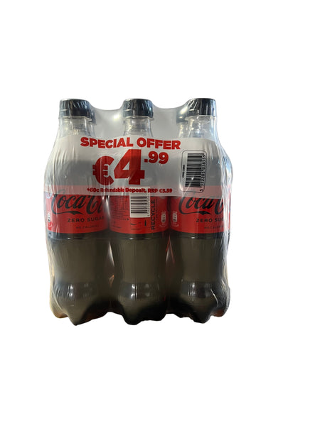 Coca Cola Zero 6x50cl  €4.99c