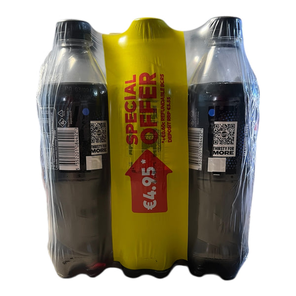 Pepsi Zero 500ml 6pack €4.95c