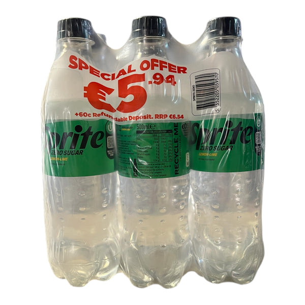 Sprite Zero 6x50cl €5.94c