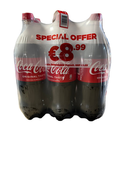 Coca Cola 1.5ltr x6 €8.99c