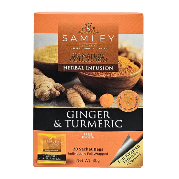 Samley Herbal Infusion Ginger & Turmeric X20, 30g