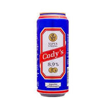 Codys superstrong 8.9% beer blue can 500ml