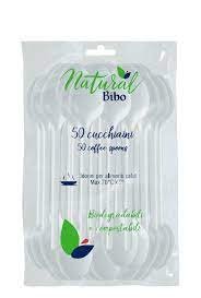 Natural bibo tea spoons biodegradabile x50