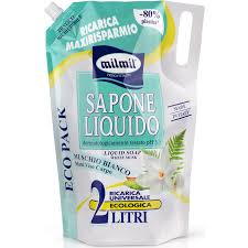 MilMil Sapone Liquido Muschio Bianco 2 Litri
