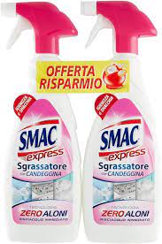 Smac Express Sgrassatore con Candeggina 650ml twin pack