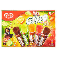 ALGIDA CALIPPO MAX SUPER MIX MINI ORANGE AND LIME X5 525ML