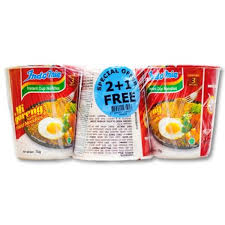 INDOMIE CUP NOODLES MI GORENG 2+1 FREE