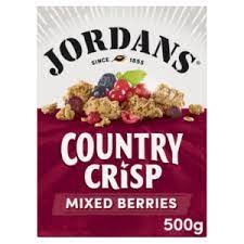 Jordon's country crisp mixed berries 500gr 50c off