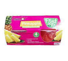 Pineapple in Raspberry Flavour Jelly 125gr x 4