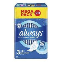 ALWAYS ULTRA DAY & NIGHT WITH WINGS (20 PADS)