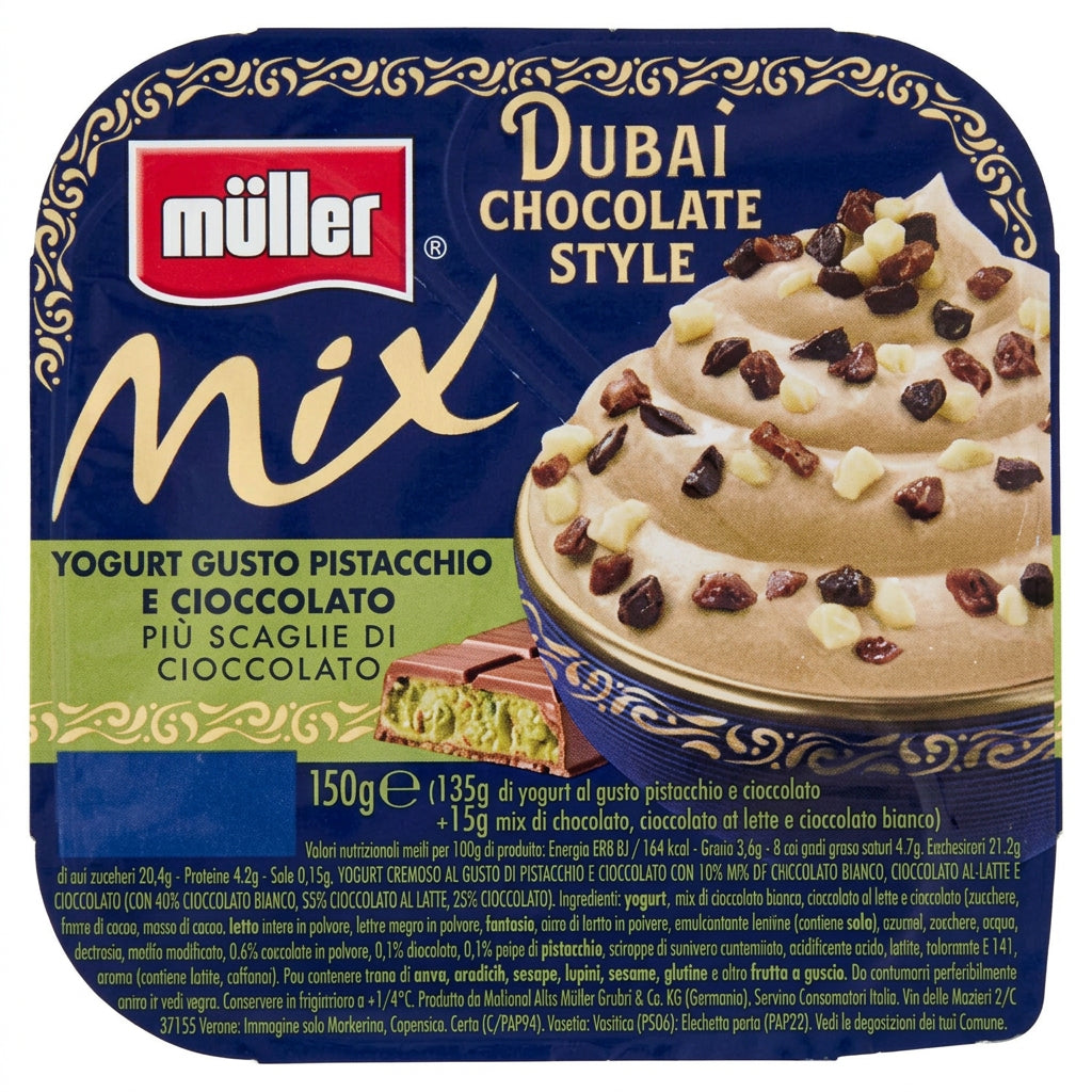 Muller Mix Dubai Chocolate Style Pistacchio Chocolate – Galea Supermarket