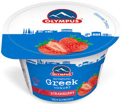 Olympus strawberry greek yogurt 0% fat 150g