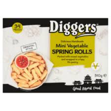 Diggers Mini Vegetable Spring Rolls 510g