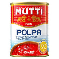 Mutti polpa finely chopped tomatoes 400gr