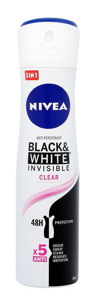 Nivea Black & White invisible clear 150ml deo spray
