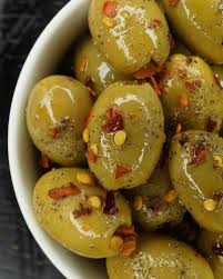 Olive with Crushed chillies