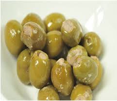 Stuffed Green olives with tuna (Zebbug Mimli)