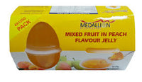 Mixed fruit in Peach Flavour Jellly 4x125g