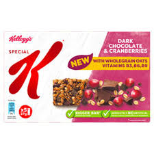 Kellogg's Special K DARK Chocolate & Crannberries 27g x5 bar