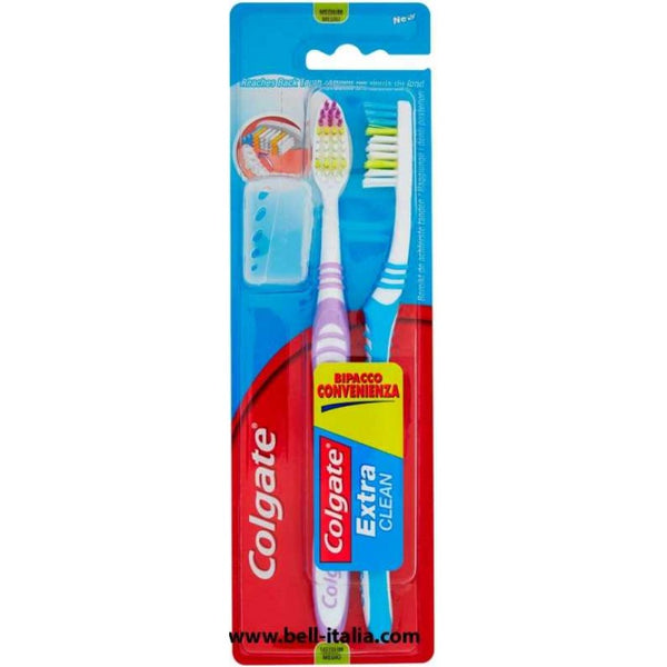 Colgate extra clean tooth brush x2 medium