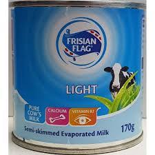 Frisian Flag Light Semi skimmed Milk 170gr