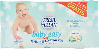 Fresh & Clean Baby Easy wipes 60 Salviettine