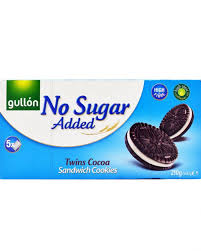 Gullon No sugar Added Twins Cocoa Sandwich 5x42g 210g