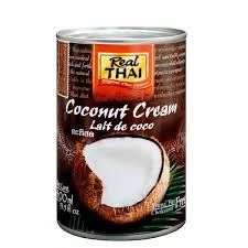 Real Thai Canned Coconut Cream 400ml 20-22% FAt