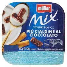 Muller Mix yogurt Bianco Piu Cialdine 130g