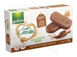 Gullom Cuor Di Cereale  Chocolate Biscuit with Cocoa Filling 5x200g