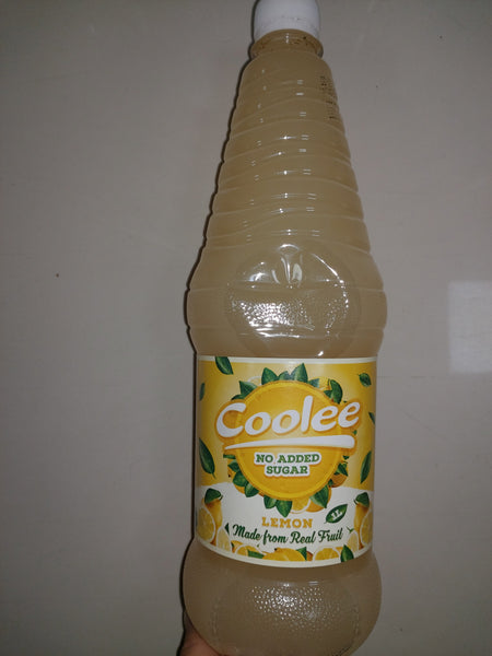 Coolee Lemon no added sugar 1ltr plus 10c bcrs deposit