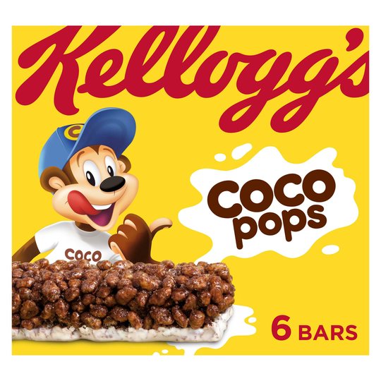 KELLOGG'S  COCO POPS CEREAL BAR X6