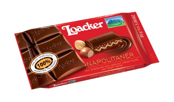 Loacker chocalate napolitaner bar 54g