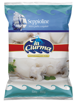 la ciurma Seppioline intere pulite 450g