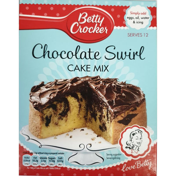 Betty Crocker chocolate swirl cake 425g