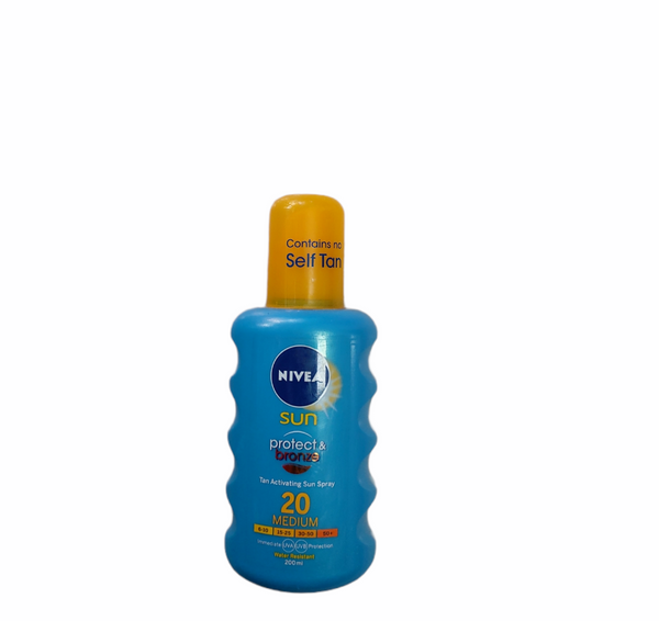 Nivea Sun Protect & Bronze spray SPF20 200ml