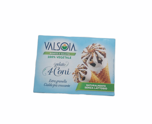 Valsoia Gelato 4cone lactos free