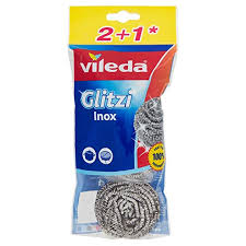 VILEDA GLITZI INOX METAL SCOURER