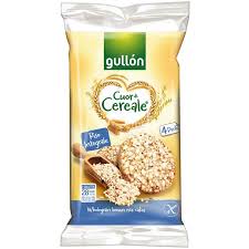 Gullon Riso Integrale Wholegrain Brown rice cakes 4 packs 4x28,8g 115,2gr