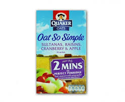Quaker Oats So Simple Sultanas Raisins Cranberry & Apple  385gr