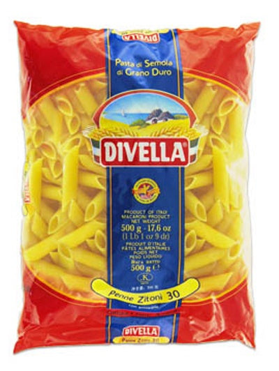 Divella penne zitoni no30  pasta 500g  3 for only €2.70c