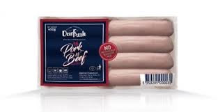Dewfresh pork & beef sausages x16