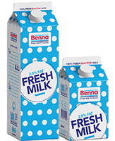 Benna fresh 2.5% fat milk 500ml
