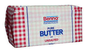 Benna pure butter unsalted 250g