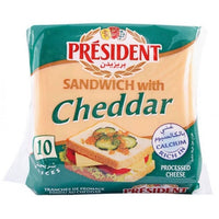 President cheddar cheese slices x10