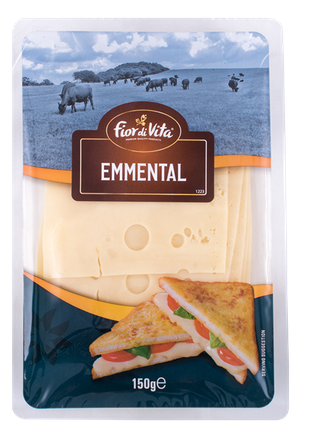 Fior di vita emmental sliced cheese 150g