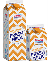 Benna lactose free* fresh milk 2.5% 1000ml