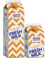 Benna lactose free* fresh milk 2.5% 1000ml