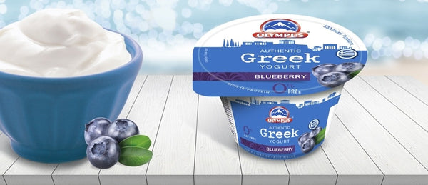 Olympus blueberry greek yogurt 0% fat 150g